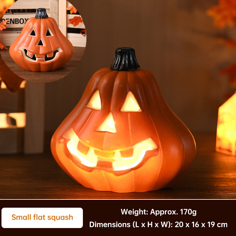 Halloween Pumpkin Lantern Luminous Prop – 1PC Expression Pumpkin Ornament for Outdoor, Mall, Hotel Scene Decoration