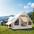 Inflatable Car Tent with Skylight – Blow Up Car Rear Tent with Pump, 6.3㎡ Air Glamping SUV Tailgate Tent