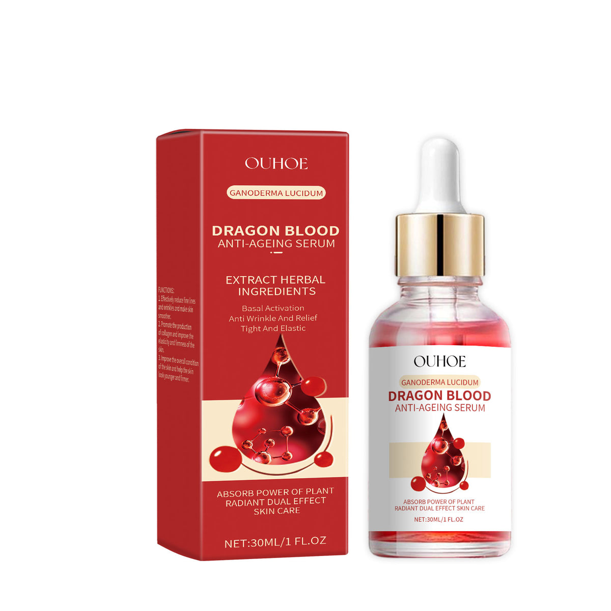 Dragon Blood Essence, Facial Skin Contour Radiance Hydrating Moisturizing Essence